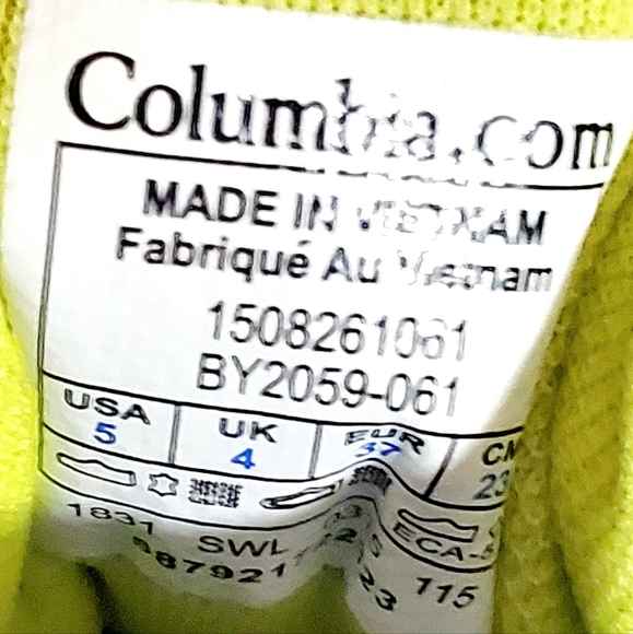 COLUMBIA TECH LITE OMNI GRIP HIKING SHOES. UNISEX MEN/YOUTH Sz:5 WOMENS Sz:7.5. - Picture 11 of 13